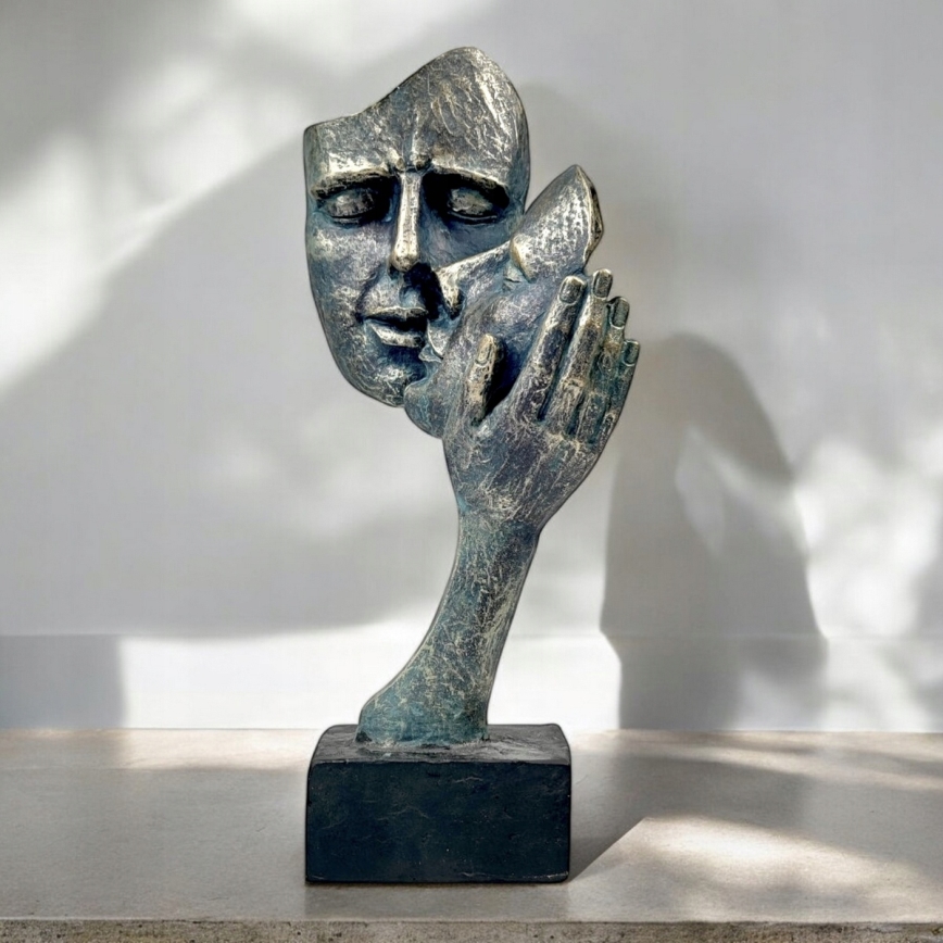 Tabletop decoration 35x22x13 cm resin/patina
