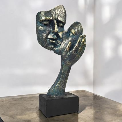 Tabletop decoration 35x22x13 cm resin/patina