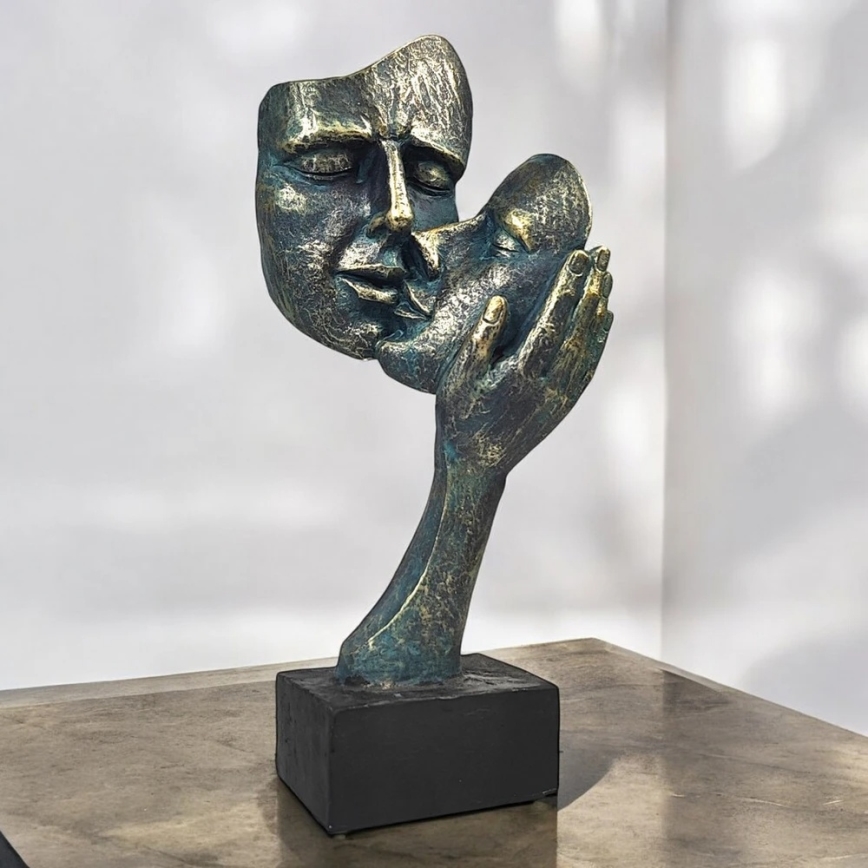 Tabletop decoration 35x22x13 cm resin/patina