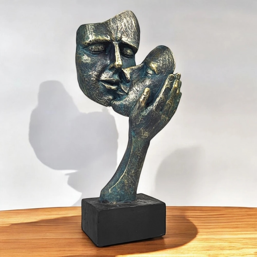 Tabletop decoration 35x22x13 cm resin/patina