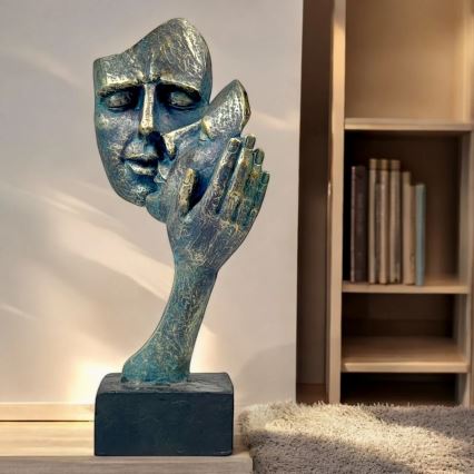 Tabletop decoration 35x22x13 cm resin/patina