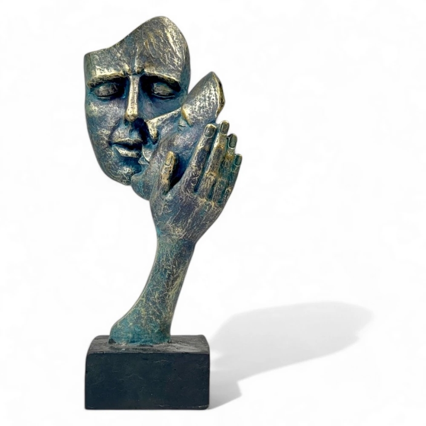 Tabletop decoration 35x22x13 cm resin/patina