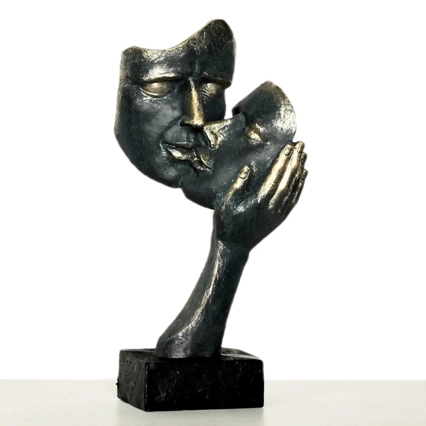 Tabletop decoration 35x22x13 cm resin/patina