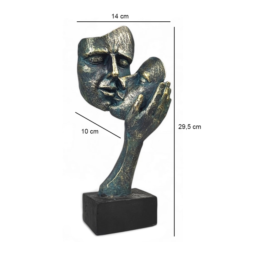 Tabletop decoration 35x22x13 cm resin/patina
