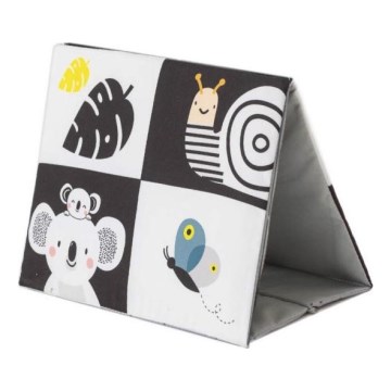 Taf Toys - Children's textile book with a mirror black