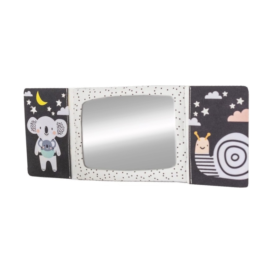 Taf Toys - Children's textile book with a mirror black