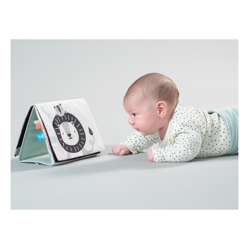 Taf Toys - Children's textile book with a mirror savanna