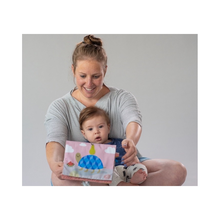 Taf Toys - Children's textile book with a mirror savanna