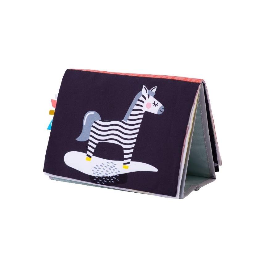 Taf Toys - Children's textile book with a mirror savanna