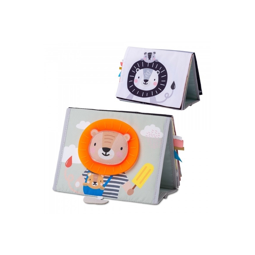 Taf Toys - Children's textile book with a mirror savanna