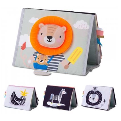 Taf Toys - Children's textile book with a mirror savanna