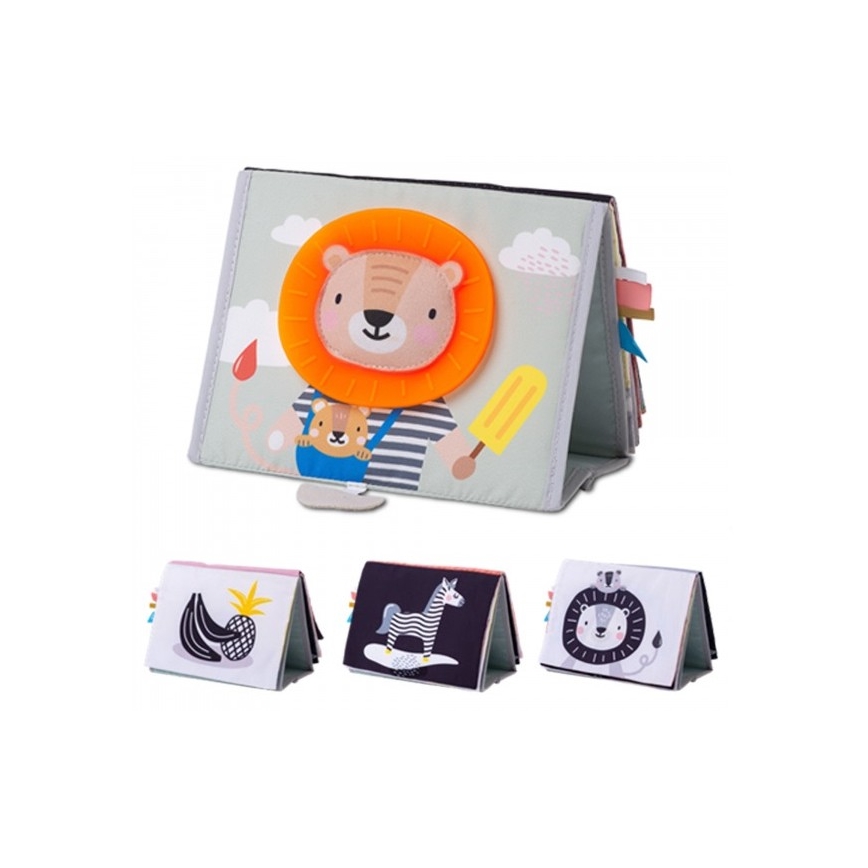 Taf Toys - Children's textile book with a mirror savanna