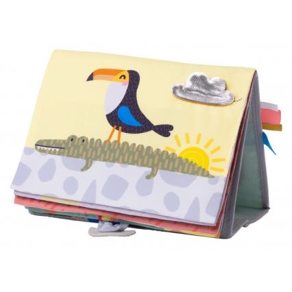 Taf Toys - Children's textile book with a mirror savanna