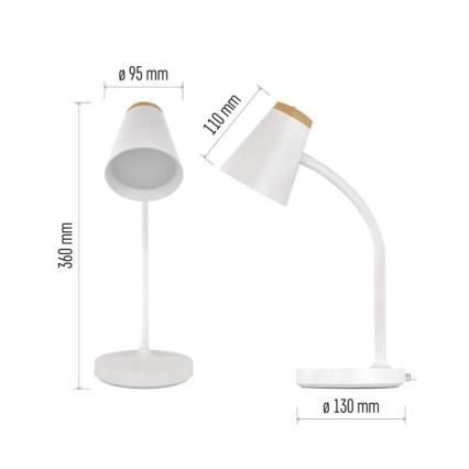 TARA LED Table Lamp, 4.5 W, 230 V, 4000 K, White