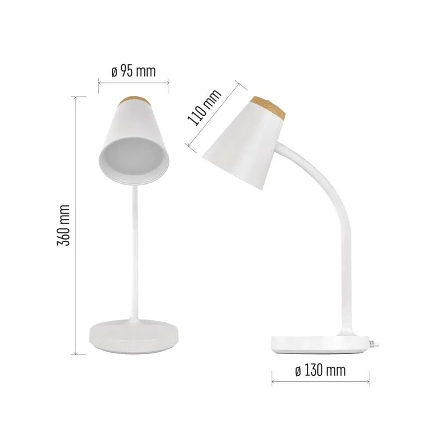 TARA LED Table Lamp, 4.5 W, 230 V, 4000 K, White