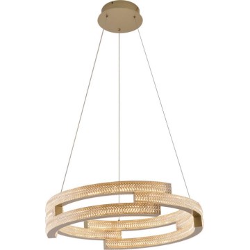 TARJA LED pendant on cable, LED/36W/230V, 3000/4000/6000K, Ø60 cm, gold