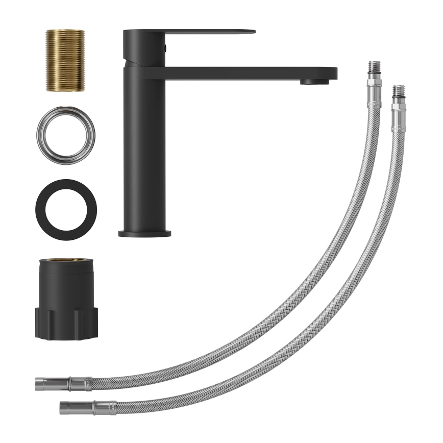 TARNBY 17.3 cm Matte Black Basin Mixer