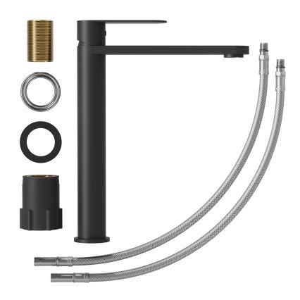 TARNBY 27.3 cm Matte Black Basin Faucet