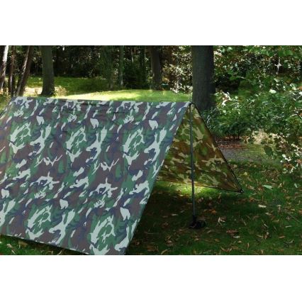 Tarpaulin 2x3 m PU 2000 mm camouflage