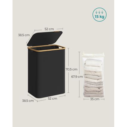 TATE Laundry Hamper – Black
