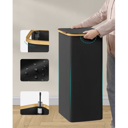 TATE Laundry Hamper, Black