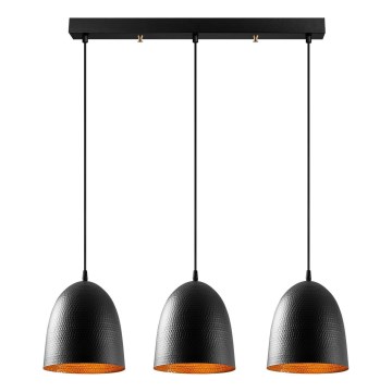 TATTOO cable pendant light 3xE27/40W/230V, black