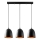 Tattoo Pendant Light 3xE27/40W/230V Black