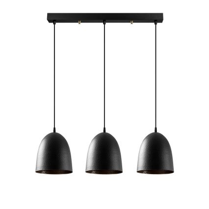 Tattoo Pendant Light 3xE27/40W/230V Black
