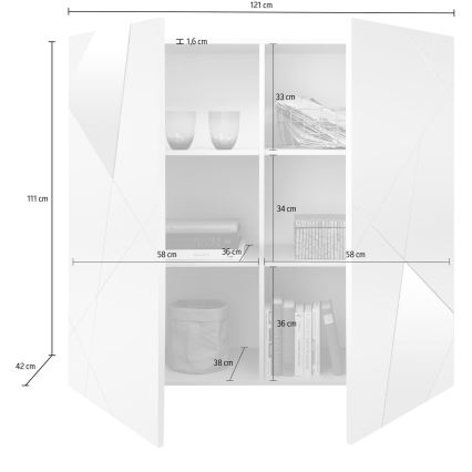 TAVRI Anthracite Chest of Drawers
