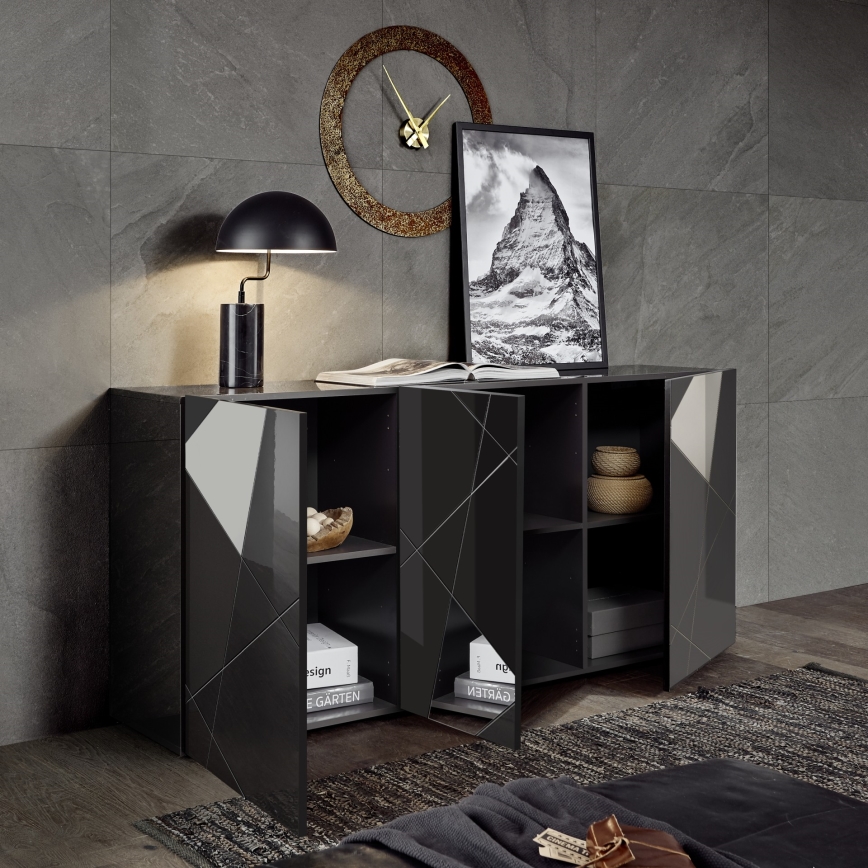 TAVRI Anthracite Chest of Drawers