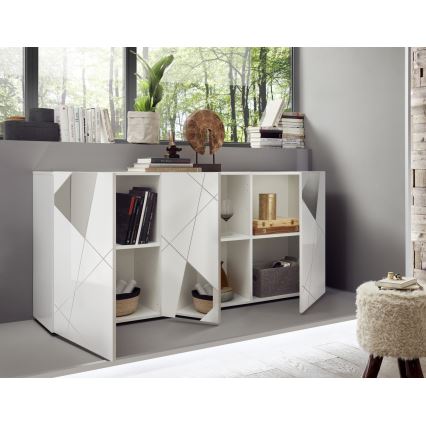 TAVRI White Chest of Drawers