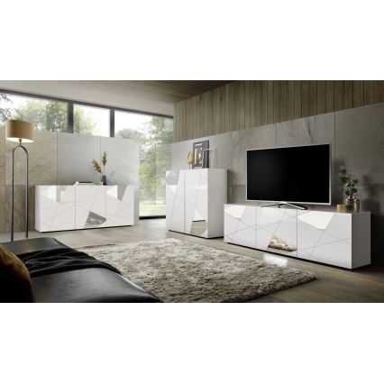 TAVRI White Chest of Drawers