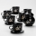 Tea set black bouquet no. 1