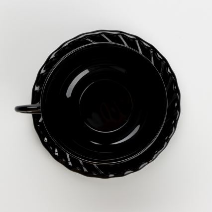 Tea set black bouquet no. 1