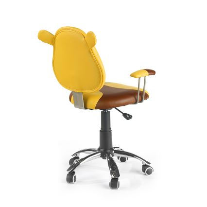 TEDDY Office Chair, Brown/Yellow