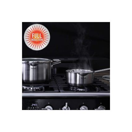 Tefal - 10-piece NORDICA cookware set made of stainless steel