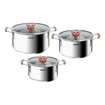 Tefal - 6-piece pot set OPTI'SPACE