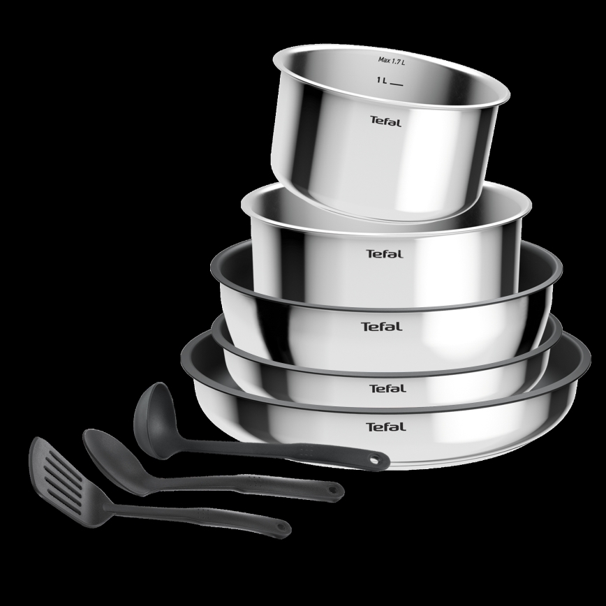 Tefal - 9-piece INGENIO COOK stainless steel cookware set