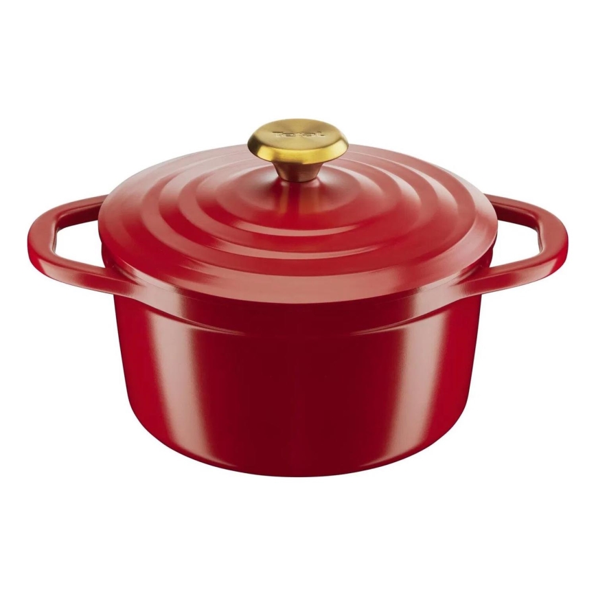 Tefal - AIR 20 cm Saucepan with lid, red