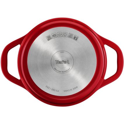 Tefal - AIR 20 cm Saucepan with lid, red