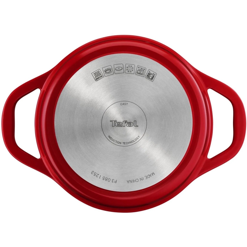 Tefal - AIR 20 cm Saucepan with lid, red