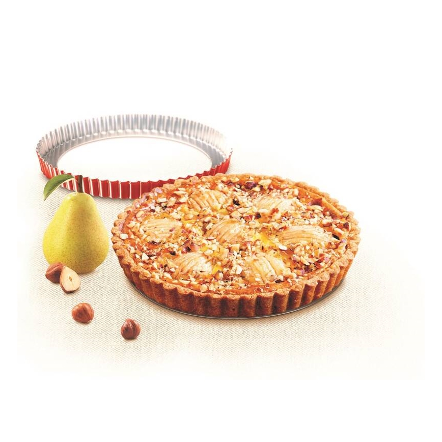Tefal - Cake form with removable base DELIBAKE 28 cm red