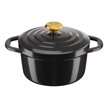 Tefal - Casserole with a lid AIR 20 cm anthracite