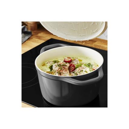 Tefal - Casserole with a lid AIR 20 cm anthracite