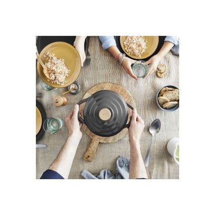 Tefal - Casserole with a lid AIR 20 cm anthracite