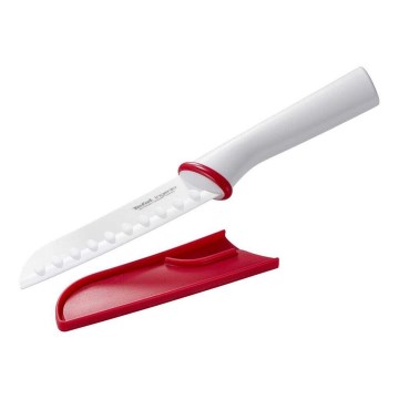 Tefal - Ceramic knife santoku INGENIO 13 cm white/red