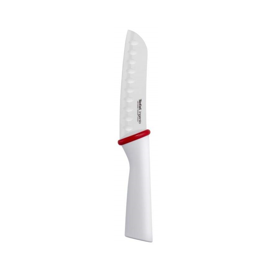 Tefal - Ceramic knife santoku INGENIO 13 cm white/red