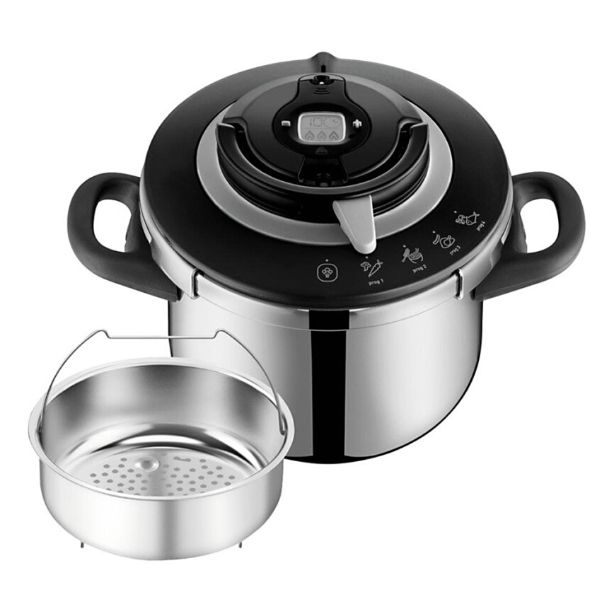 Tefal - CLIPSO+ CHEF 6 L Stainless Steel Pressure Cooker