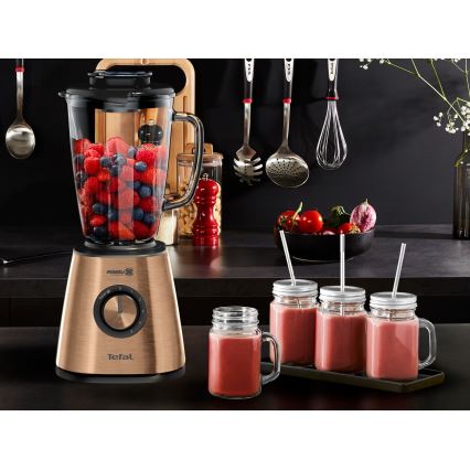 Tefal - Countertop blender 1.75 L BLENDFORCE 800 W / 230 V Copper
