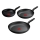 Tefal - DARK ESSENTIAL 3-piece frying pan set